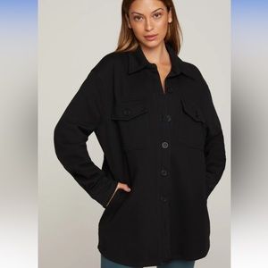 Good American fleece shirt jacket